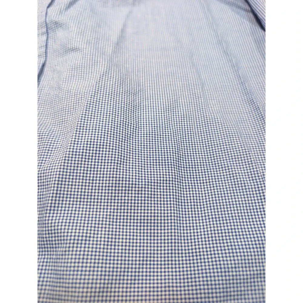 Ralph Lauren Kids Blue Gingham Check Button‎ Shirt Long Sleeve Polo Pony L 16